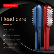 Load image into Gallery viewer, Electric Scalp Massage Comb Red and Blue Light Head Massager Hair Growth Device Healthy Hair Massage Comb
