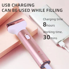 Load image into Gallery viewer, 4 in 1 Electric Razor for Women Shaver Lady Shaver Body Hair Trimmer for Armpit Bikini Arm Leg Face Mustache Portable Painless
