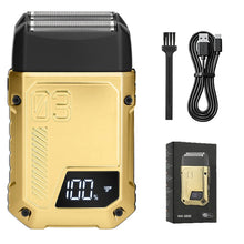 Load image into Gallery viewer, Reciprocating double leaf net shaver electric shaver  full body waterproof  household whitening device  beard knife
