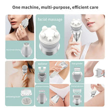 Load image into Gallery viewer, Razor for Women 7 in 1 Painless Wet &amp; Dry Women Shaver for Arm Underarm Bikini Legs Replaceable Heads USB Charging
