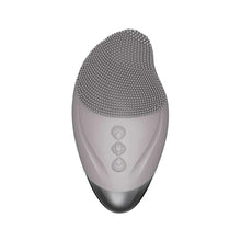 Load image into Gallery viewer, Vibration Electric Facial Cleansing Brush Silicond Face Clean Brush Sonic Washing Facial Cleanser Heated Massager
