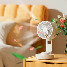 Load image into Gallery viewer, Cordless Electric Fan 4000mAh Portable Air Circulator Fan Desktop Wall Ceiling Air Cooling Cooler Quiet Oscillating Ventilator
