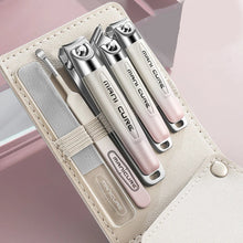 Load image into Gallery viewer, 5pcs/pack Nail Clipper Kit Stainless Steel Nail Nippers Earpick Ear Spoon Nano Nail File Portable Manicure Tool Accessories
