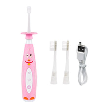 Load image into Gallery viewer, Children's Sonic Electric Toothbrush Waterproof Remove Tartar Prevent Stuck Throat Teeth Whitening Oral Care USB Charging
