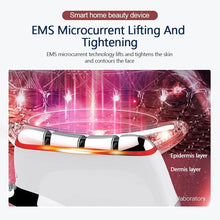 Load image into Gallery viewer, Electric Constant Temperature Micro Current Scraping Board V Face Lifting EMS Dredging Meridian Massage Brush Beauty Instrument
