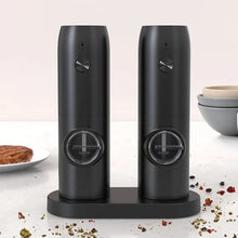 Load image into Gallery viewer, Rechargeable USB Electric Automatic Salt and Pepper Grinder Set Gravity Spice Mill Adjustable Spices Grinder Kitchen Tools
