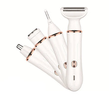 Load image into Gallery viewer, 4 In 1 Epilator Portable Women Private Shaver Electric Eyebrow Trimmer Razor Hair Remover Face Bikini Pubic Nose Hair Trimmer
