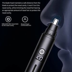 Nose Hair Trimmer USB Charging New High Quality Electric Portable Men Mini Nose Hair Remover Safe Face Hair Cleaning Tool