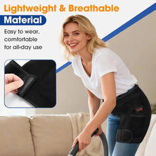 Load image into Gallery viewer, USB Electric Hot Hip Vibration Massager 3 Level Heating Hip Support Wrap Infrared 660nm LED Beads,Thigh Hip Groin Protect Belt
