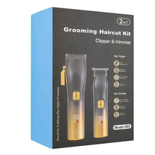 Load image into Gallery viewer, Cordless Rechargeable Low Noise Professional Hair Clippers and Detail Trimmer for Men Hair Cutting Machine
