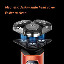 Load image into Gallery viewer, New Hair Trimmer Men's Electric Shaver Set 4D 3 Head Waterproof Razor Beard Trimmer Intelligent Display Men's Razor
