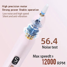 Load image into Gallery viewer, Nail Drill Electric File with Nail Lamp 2 in 1 Portable Nail Drill Machine Kit Professional for Acrylic Gel
