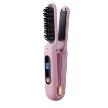 Load image into Gallery viewer, Hair Straightening Comb 2 In 1 Digital 3 Temperature Adjustable Hair Flat Iron For Women Female
