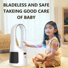 Load image into Gallery viewer, Portable Fan Household Bladeless Electric Fan Rechargeable Standing Fan Cooling Office Camping Mini Silent Circulation Fan
