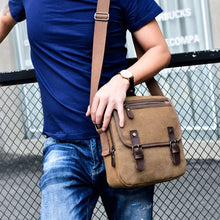 Load image into Gallery viewer, Casual Fashion Canvas Men's Bag Vintage Men's Canvas Shoulder Bag Fashion Men's Business Messenger Bag
