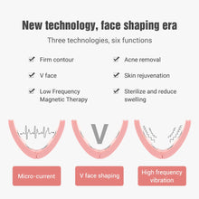 Load image into Gallery viewer, Smart V-face Face-lifting Massager Vibrating Slimming Intelligent Beauty Tools Heated Firming Skin Eliminate
