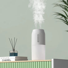 Load image into Gallery viewer, 300ml Portable Dual Spray Ultrasonic Air Humidifier 1800mah Rechargeable Mini with LED Night Light USB Silent Car Home
