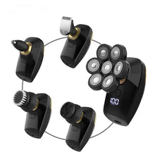 Load image into Gallery viewer, Men's Grooming Care Set Electric Razor Facial Cleaning Bald Shaver Waterproof USB Charging LCD Display Nose Hair Beard Trimmer

