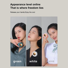 Load image into Gallery viewer, USB Hanging Neck Fan Portable Mute Mini Clip Hanging Waist Electric Fan 900mah Leafless Fan 3 Speeds for Outdoor Camping Fishing
