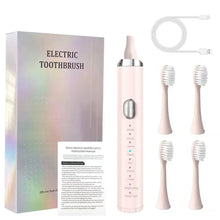 Load image into Gallery viewer, 8 Speed 4 Brush Head Sonic Electric Toothbrush USB Smart Adult Soft Hair Waterproof Teeth Cleaning Set

