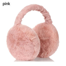 Load image into Gallery viewer, Fashion Autumn Winter Earmuffs Women Men Ear Warmer Plush Solid Color Adjustable Foldable Ear Muffs Earflap Earmuffs
