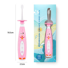 Load image into Gallery viewer, Children's Sonic Electric Toothbrush Waterproof Remove Tartar Prevent Stuck Throat Teeth Whitening Oral Care USB Charging
