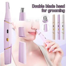 Load image into Gallery viewer, 2-in-1 Electric Eyebrow Trimmer And Nose Hair Groomer USB Rechargeable Facial Hair Trimmer Pain-Free Precision Grooming Tool
