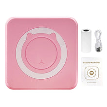 Load image into Gallery viewer, Mini Printer Portable Thermal Stickers Paper Inkless Bluetooth Wireless Thermal Printer Note 200DPI Photo Printing for Office
