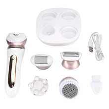 Load image into Gallery viewer, Electric Women Epilator Female Shaver Leg Body Hair Remover Lady Bikini Trimmer Facial Cleaning Massage
