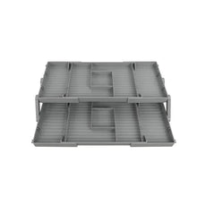 Load image into Gallery viewer, 3 Tier Folding Drawer Organiser Expandable Multi-Layer Organiser Tray Box Jewellery &amp; Cosmetics Storage Drawer Organiser Shelf

