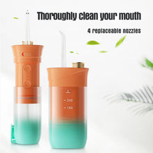 Load image into Gallery viewer, 200ml Portable Oral Irrigator Teeth Cleaner 3 Modes USB Rechargeable Dental Water Jet Flosser water Pulse Waterproof Irrigator
