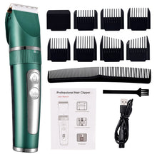 Load image into Gallery viewer, Professional Hair Clipper For Men Rechargeable Electric Razor  Hair Trimmer Hair Cutting Machine Beard Trimmer Fast Charging
