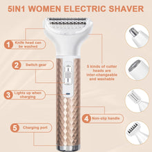 Load image into Gallery viewer, Portable Electric Razor for Women Body Nose Hair Trimmer Face Shavers Eyebrow Legs Armpit Bikini Hair Remover Women Epilator
