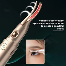 Load image into Gallery viewer, Eyelash Curler Usb Rechargeable Electric Eyelash Curler Eyebrow Trimmer Quick Heating 2-in-1 Multifunctional Portable Eye Lashes
