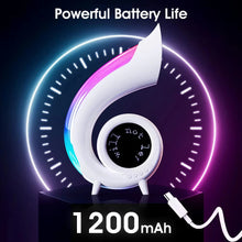 Load image into Gallery viewer, Portable Wireless Bluetooth Speaker with Lyrics Subtitles Night Light Alarm Clock Speaker Suitable Bedside Living Room Decorate
