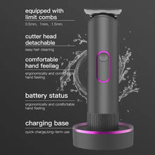 Load image into Gallery viewer, Electric Hair Clipper Base Rechargeable Electric Clipper Level 6 Waterproof Hair Clipper Hair Salon Clipper
