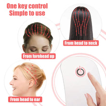 Load image into Gallery viewer, Electric Head Massager Vibration Brush Silicond Massage Comb Tickle Anxiety Physiotherapy Apparatus Scalp Massage Apparatus
