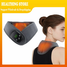 Load image into Gallery viewer, Wireless Electric Neck Massager with Vibration And Heating 5-Level NTC Control Shoulder Pad Neck Brace Wrap for Hot Compress
