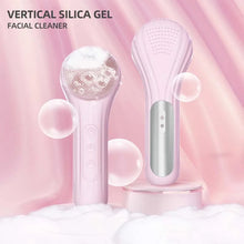 Load image into Gallery viewer, Mini Portable Rechargeable Heating Electric Usb Ultrasonic Vibration Silicond Facial Cleansing Brush
