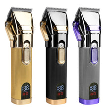 Load image into Gallery viewer, Oil Head Professional Hair Clipper Electric Push Scissor LCD Adjustable Knife Distance Hair Trimmer For Men Haircut Machine
