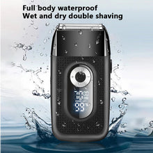 Load image into Gallery viewer, Professional Rechargeable Electric Shaver LCD Display Portable Cordless Men Reciprocating Razor Beard Trimmer
