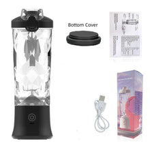 Load image into Gallery viewer, 4000mAh Portable Juicer Cup 600ML Large Capacity 10-Leaf Blade Powerful Motor Fast Stirring Blender Mixer Outdoor Mixing Cup
