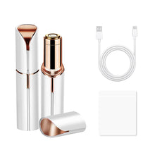Load image into Gallery viewer, Electric Facial Hair Removal Epilator Eyebrow Lipstick Shape Painless Facial Sensitive Areas Bikini Depilator Shaver Trimmer
