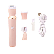 Load image into Gallery viewer, 3 in 1 Electric Hair Remover Rechargeable Lady Shaver Trimmer Eyebrow Shaper Leg Armpit Bikini Trimmer Women Epilator
