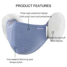 Load image into Gallery viewer, Winter Warm Sports Face Mask Men Women Thickened Fleece Eye Protection Windproof Dust-proof Driving Cycling Hiking Mask Unisex
