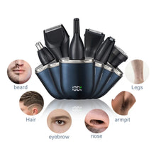 Load image into Gallery viewer, Portable Electric Nose Hair Trimmer Men Beard Shaver Wet Dry Use for Travel
