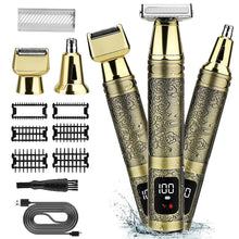 Load image into Gallery viewer, 3-in-1 Men's Shaver Waterproof Set Multi functional Shaver Body Hair Trimmer Metal Machine Nose Hair Trimmer
