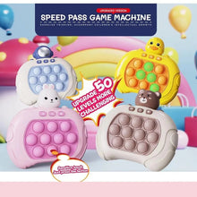 Load image into Gallery viewer, Pop Fidget Game Quick Push Bubble Game Handle Toy Anti-Stress Toys with LED Game Machine Relieve Stress Toys for Boys Girls Gift
