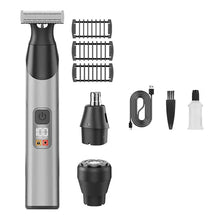 Load image into Gallery viewer, Dual-Sided Blade Body Hair Trimmer For Men With Innovative Perforated Design, Grooming Kit Includes Detachable Magnetic Head
