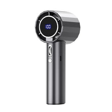 Load image into Gallery viewer, 2000mAh Handheld Small Steel Cannon Fan Bladeless Turbine High-speed 100 Speed Continuously Variable Silent Transmission USB
